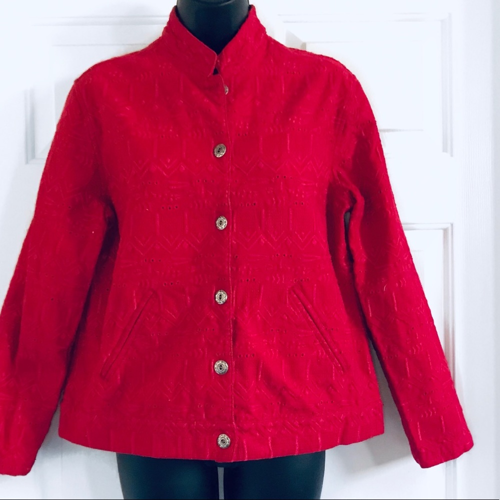 Chicos Designs Women Embroidery NWOT Size 1